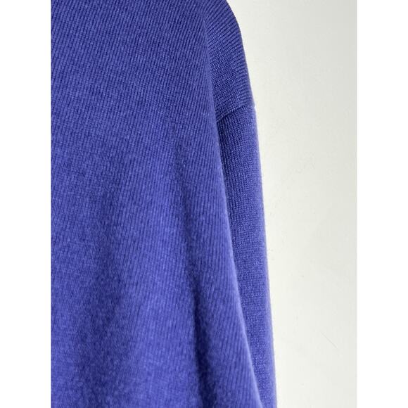 Greyson Men's EUC Purple 100% Cashmere Crewneck Pullover Sweater Size L - Picture 4 of 6